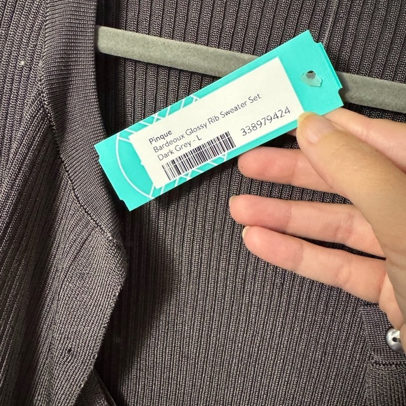 Pinque Bardeoux Glossy Rib Sweater Set - Picture 7 of 9